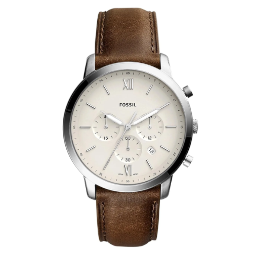 Fossil Analog Off-White Dial Men's Watch