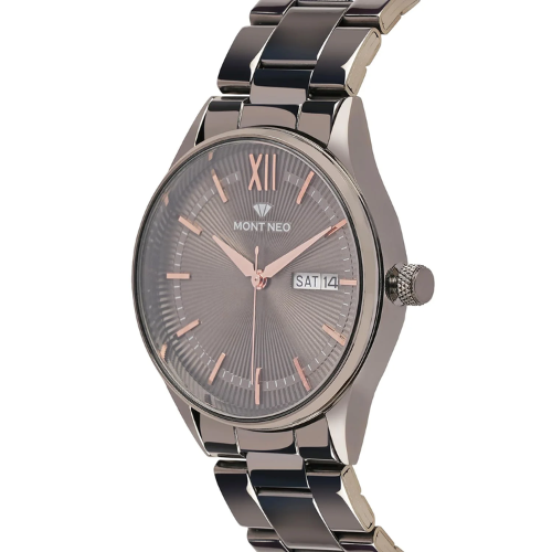 Mont Neo New Grey Analog Male Stainless Steel Watch