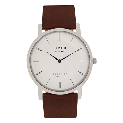 TIMEX Sapphire Crystal Analog Silver Dial Men's Watch