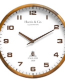 Harris & Co. Clockmasters Luxury Wooden Wall Clock