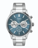 Timex Fashion Men's Blue Dial Round Case Multifunction Function Watch