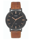 Timex Classics Men's Black Dial Round Case 3 Hands Function Watch -TW0TG8004
