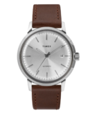 Timex Men Silver-Tone Analog Round Stainless Steel Dial Watch - TW2T22700U9