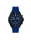 Timex E Class Men's Blue Dial Round Case Chronograph Date Function Watch