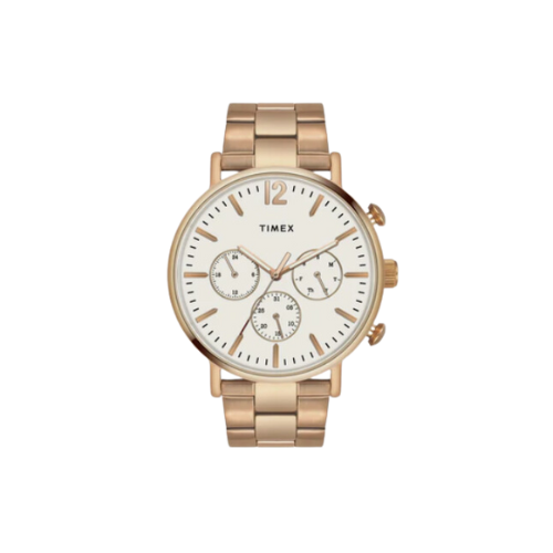 Timex Fashion Men's Silver Dial Round Case Multifunction Function Watch