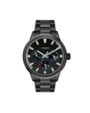 Timex Fashion Men's Black Dial Round Case Multifunction Function Watch