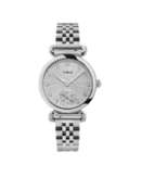 Timex Heritage Collection Women's Quartz Analog Silver-Tone Dial Round Case Stainless-Steel Function Watch