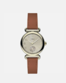 Timex Heritage Collection Women's Quartz Analog Gold-Tone Dial Round Case Stainless