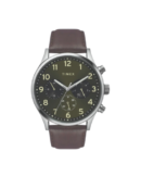 Timex Fashion Men's Green Dial Round Case Multifunction Function Watch