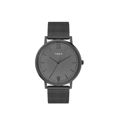 Timex Fashion Men's Grey Dial Round Case 3 Hands Function Watch