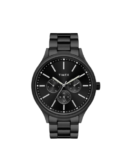Timex Fashion Men's Black Dial Round Case Multifunction Function Watch