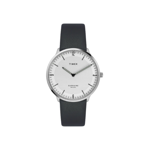 Timex Fashion Men's White Dial Round Case 2 Hands Function Watch
