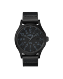 Timex Men Black Round Brass Dial Analog Watch