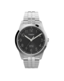 Timex Men Black Round Brass Dial Analog Watch