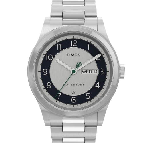 Timex 3 Hands Men's Analog Silver Dial Coloured Quartz Watch