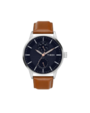 Timex Men Multifunction Blue Round Brass Dial Watch
