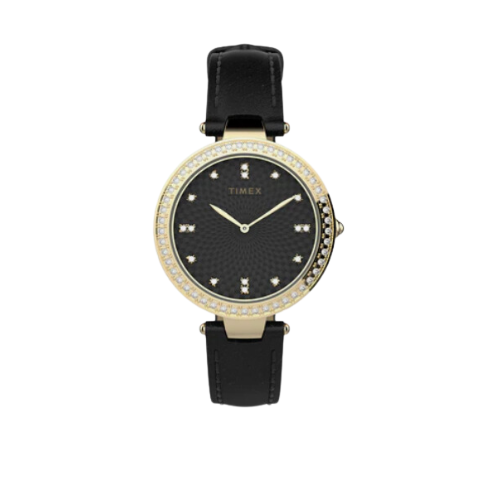 Timex 3 Hands Women's Analog Black Dial Coloured Quartz Watch