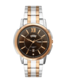 Timex Empera Men's Brown Dial Round Case Day Date Function Watch