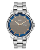 Timex Fashion Men's Grey Dial Round Case Day Date Function Watch