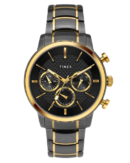 Timex Men Multifunction Gunmetal Round Stainless Steel Dial Watch