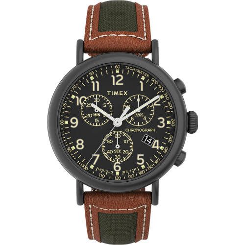Timex Multifunctonal Men's Analog Black Dial Coloured Quartz Watch