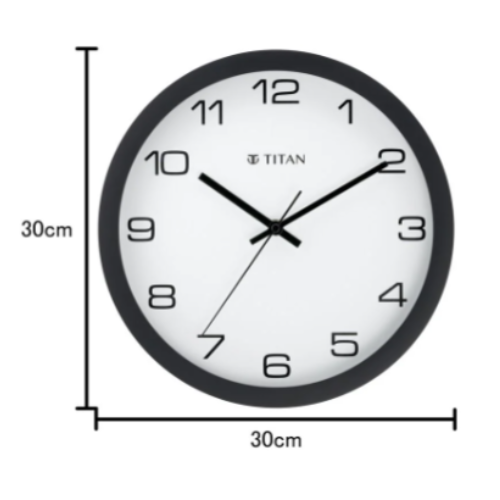 Titan Tranquil Modern 30cm White Wall Clock with Silent Sweep Tech for the Serene Home 4 white-wall-clock-with-silent-sweep-tech