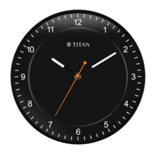 Titan Black Wall Clock