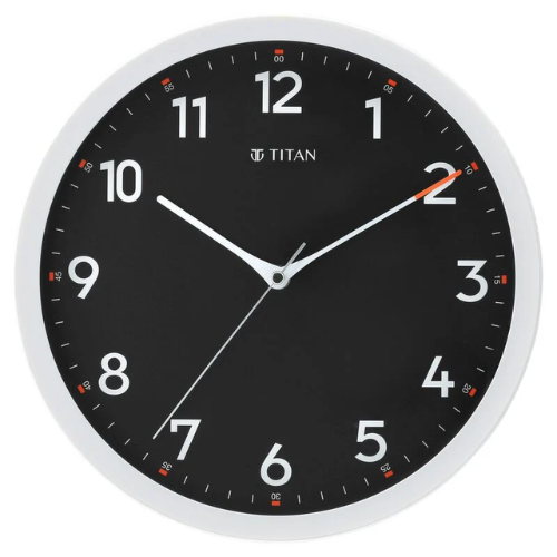 Titan Contemporary Balck Wall Clock