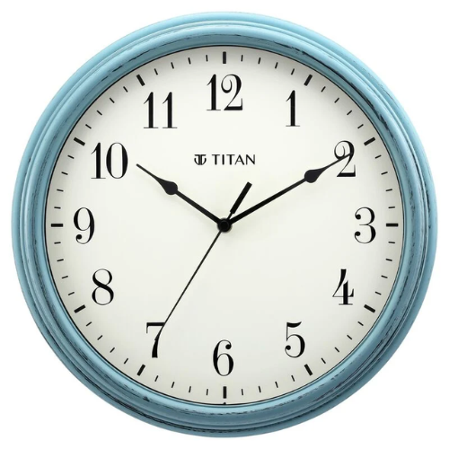 Titan Contemporary White Wall Clock