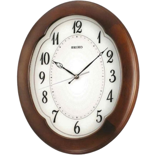 SEIKO Abstract Mixed Material Wall Clock