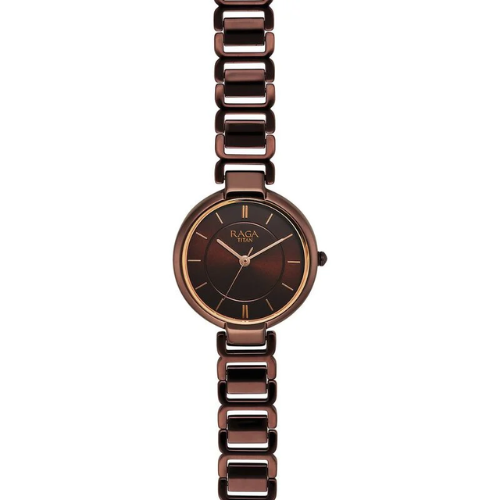 Raga Women's Allure: Brown Dial with designer Metal Strap Watch 2 Raga Women's Brown Dial