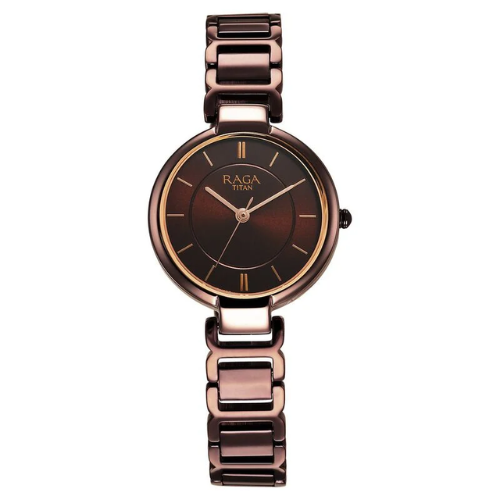 Raga Women's Allure: Brown Dial with designer Metal Strap Watch 3 Raga Women's Brown Dial