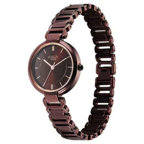 Raga Women's Allure: Brown Dial with designer Metal Strap Watch 4 Raga Women's Brown Dial