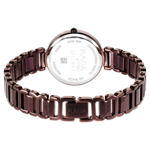 Raga Women's Allure: Brown Dial with designer Metal Strap Watch 6 Raga Women's Brown Dial
