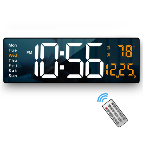 Abovsare Plastic Digital Wall Clock