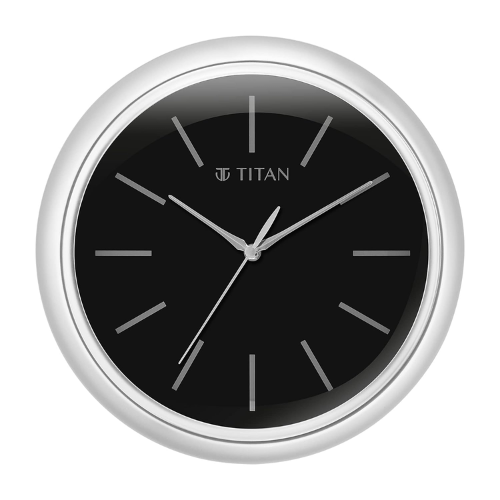 Titan Classic Silver Colour Wall Clock