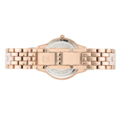 Anne Klein Quartz Analog Pink Dial Ceramic Strap Watch for Women 2 quartz-analog-pink-dial-watch