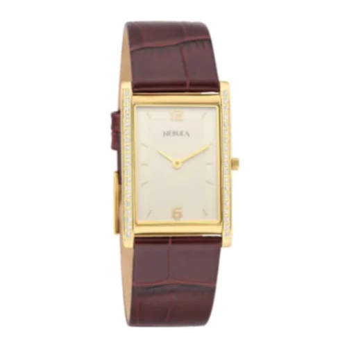 Titan Nebula Quartz Analog 18 Karat Solid Gold Watch for Men