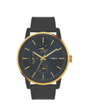 Timex Fashion Men's Black Dial Round Case Multifunction Function Watch