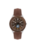 Timex Fashion Men's Quartz Analog Brown Dial Round Case Day Date Function Watch