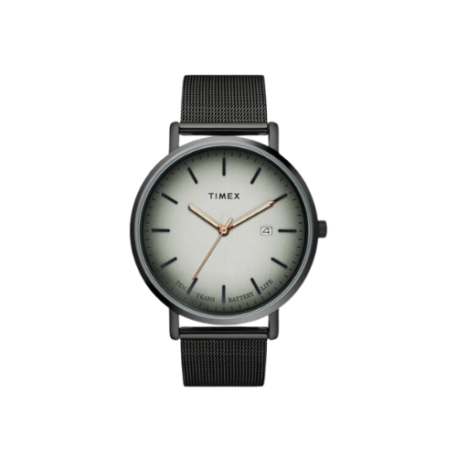 Timex Empera Men's Grey Dial Round Case 10 Year Battery Life + Date Function Watch