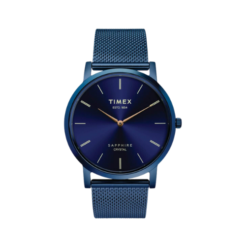 Timex Empera Men's Blue Dial Round Case 2 Hands Function Watch