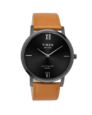 Timex Empera Men's Black Dial Round Case 2 Hands Function Watch