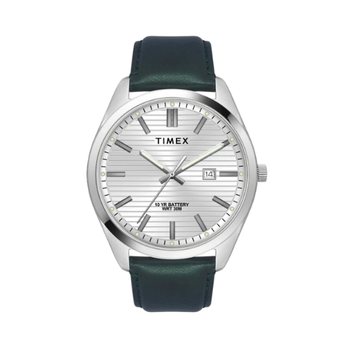 Timex Men Analog Silver Round Brass Dial Watch- TWTG10407
