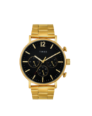 Timex Men Black Round Multifunction Dial Watch