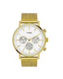 Timex Fashion Men's Warm Silver Dial Round Case Multifunction Function Watch