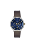 Timex Fashion Men's Blue Dial Round Case Multifunction Function Watch