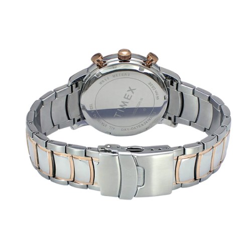 Timex E Class Men's Silver Dial Round Case Multifunction Function Watch -TWEG20202 2 Wristwatches 4 3