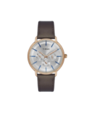 Timex Fashion Men's Silver Dial Round Case Multifunction Function Watch