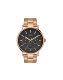 Timex Fashion Men's Black Dial Round Case Multifunction Function Watch